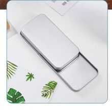 50PCS Metal Slide Top Containers, Metal Rectangular Sliding Lid Boxes for Candles Jewelry Crafts 50x25x10MM