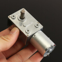 (2 RPM) 12V DC 2-120 RPM Reversible High Torque Turbo Worm Gear Motor with Reduction