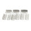 30 Pcs Home Office Silver Tone Metal Right Angle Drawer Lock Strike Plate 3