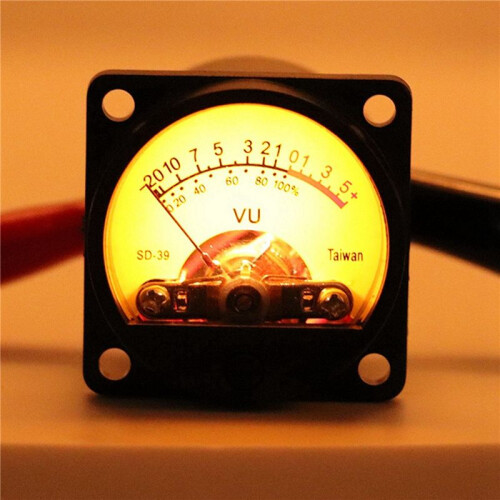 2X -39 Analog Panel 35mm VU DB Meter Power Amplifier Music Spectrum Analyzer Audio Level Meter Backlight Driver Board 1