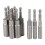 30Pc 1/4 Inch Wrench Hex Bit Socket Set Deep Long 1/2 Inch Impact Drill Socket Adapter Drill Bits 7