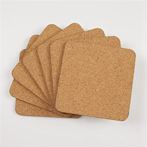 36 Pcs Sublimation Square Coaster Blanks Bulk  Blanks Hardboard Cork Coasters Blank  Cork Coasters 1
