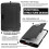 2X Clip Board Organizer Clipboards with Storage Nursing Clipboard Foldable File Folder Plastic Clipboard (Black) 3