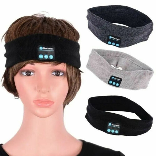 Cuffie wireless Bluetooth 5.0 per dormire con microfono e audio stereo, grigio chiaro 1