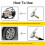 2X Luftpumpendüsenadapter mit Deflation Inflator Ventil Stecker Kopfclip Metall Fast Conversion Car 3