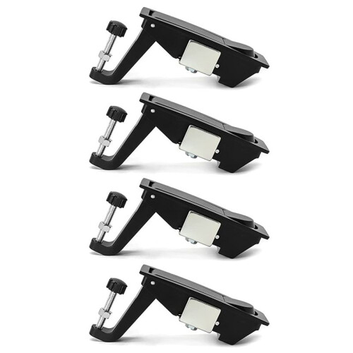 16Pcs Compression  Lock Zinc Alloy Flush Lever  Adjustable Grip Range 0.04 Inch-0.94 Inch 1
