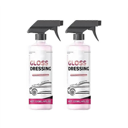 (2pcs) 1/2/3PCS Gloss Dressing - Plastic, Trim &amp; Tire Dressing - Restore Faded Plastics