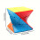 3D Magic Cube - Third-Order Twisted Cube - Smooth Rotation - ABS Resin - Yellow 3