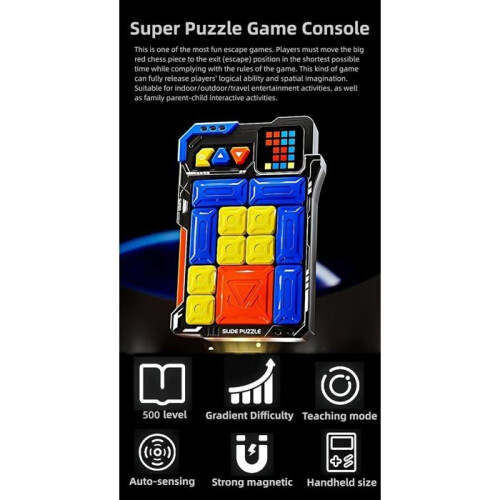Electronic Puzzle Game - SWAPY - 520 Levels - Automatic Induction - Magnetic Design - Logical Thinking 1