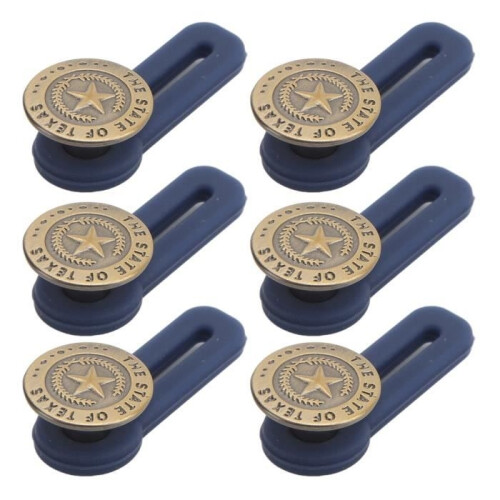 Duokon 10pcs Bronze Button Extenders, Universal Size Removable Buttons, Adjustable Sewing Buttons, Iron-on Sewing Studs 2
