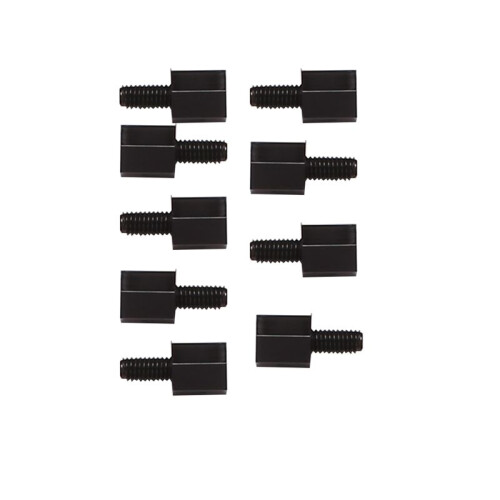 400x Motherboard Nylon Hex Standoff Threaded Spacer M3 Thread 6+6mm Black 2