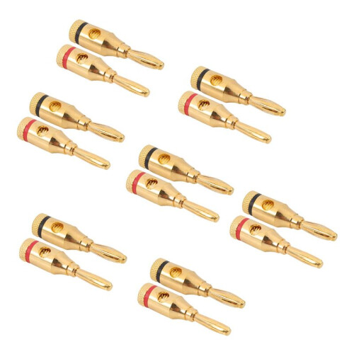 21 Pairs, Open Screw Banana Plugs for Speaker Cable 2