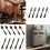 45 Pcs Knife Spoon Fork Kitchen Cabinet Closet Drawer Pull Handles Knobs 3-Inch Center to Center Bronze 4