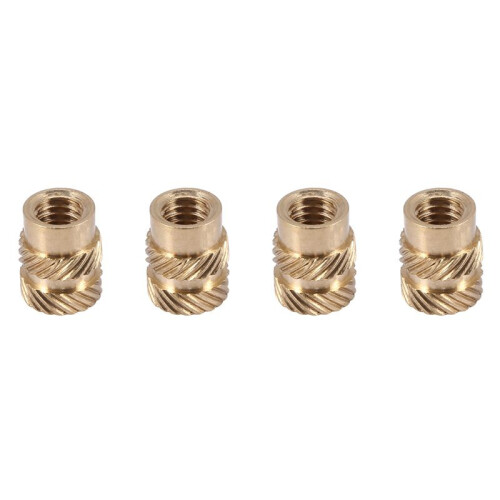 800Pcs M3 Thread Knurled Brass Threaded Heat Set Heat Resistant Insert Embedment Nut for 3D Printer 1