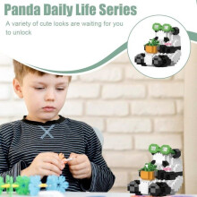 Mattoncini da costruzione Panda Mini blocco da costruzione Panda Simpatici blocchi da costruzione a forma di animale Mattoncini Panda