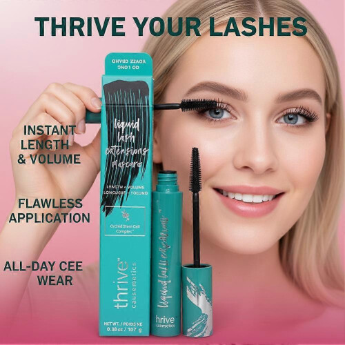 (Brown) Liquid Lash Extensions Mascara Thick Curling Waterproof 1