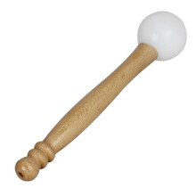 Martello di gomma, martelletto per ciotola tibetana di cristallo, manico in legno, manico in legno professionale per suono, battente