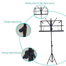 Music Stand - NEUFU - Foldable - Adjustable Height 19-55 inches - Durable Material - Professional