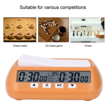 VGEBY Digital Chess Clock, Portable Chess Timer, Professional Chess Clock for Chess Matches and Chess Games