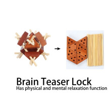Puzzle toy - OKUMGGYJ - Wood - Brown - For children aged 3 and up