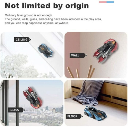 360 Remote Control Wall Climbing Car - Blue - Stunts and Stunts[398] 2