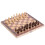 Chess set - Folding - Wooden - 3 in 1 - 29x29cm 2