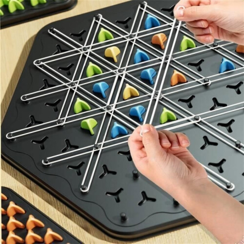 Triggle Game, Elastic Triggle Game, Classic Strategy Board Game The Collection, Interactive Triangular Chain Chess 1