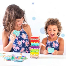Jeu d'adresse et d'équilibre - Tour de blocs à empiler en bois - Multicolore - 51 pièces - De 3 à 9 ans
