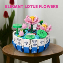 Educational Building Kit - Traditional Flower in Blocks with Pot - Early Learning Toy for Children