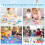Wooden Magic Cube with Changing Faces, 3D Magic Cube with Face Changer, Expression Cube Puzzle with Bell and Card 6
