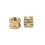 M3 x 3mm Female Thread Brass Knurled Threaded Insert Embedment Nuts 400PCS 7