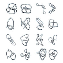 MXZZAND Metal Puzzle - 16 Pieces - Intellectual Development - Stainless Steel - Unisex
