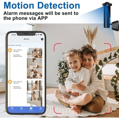 WiFi Spy Camera, Mini Hidden Camera HD 1080P Wireless Surveillance, Home Micro Camera with Motion Detection 2