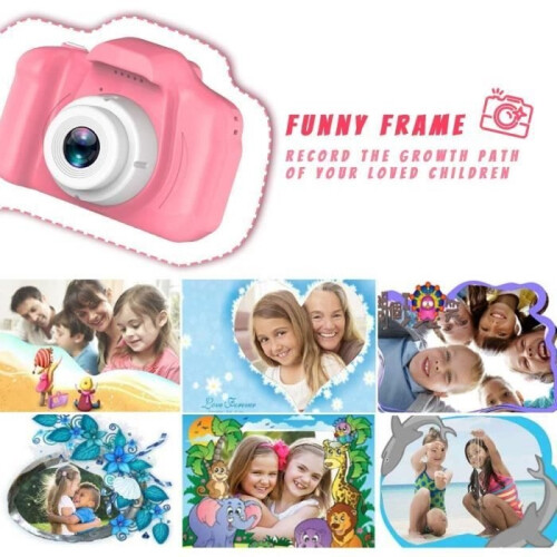 Toy Camera - 8MP - Pink - 1080p Video - USB Rechargeable 1