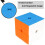 2x2x2 Speed Cube, Smooth Rotating Stickerless Magic Puzzle, Compact Logic and Thinking Cube for Children and Adults 3
