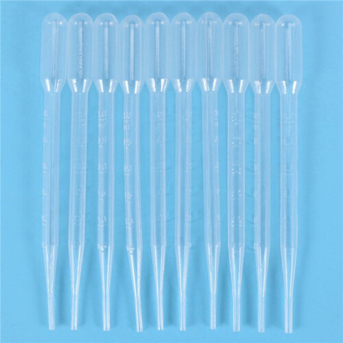 40pcs 3ML Disposable Plastic Eye Dropper Set Transfer Graduated Pipettes 1