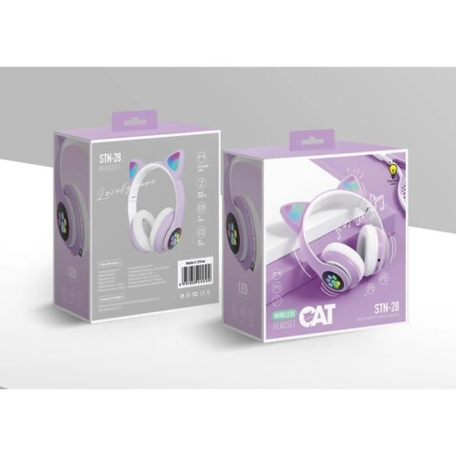 Cuffie da gioco - SWAREY - Cuffie Bluetooth - Ricaricabili - Pieghevoli - Microfono integrato 2