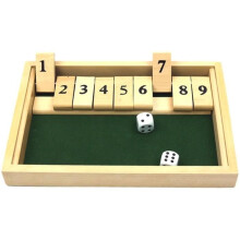 Board Game - Shut The Box - Classic Wooden Game - Dice Game - Educational for Children