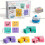 Wooden Magic Cube with Changing Faces, 3D Magic Cube with Face Changer, Expression Cube Puzzle with Bell and Card 2
