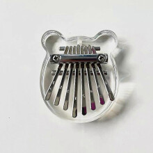 (Crystal-Bear) Symtmetry Symmetry Finger Thumb Piano, 8 Key Exquisite Finger Thumb Piano