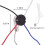 4X Ceiling Fan  Kit 3 Speed 4 Wire, Zipper Speed Control , ZE-208S Pull Wire  with Rope Silver 7