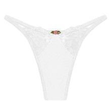 (L, white) Women's Sexy Lace Lingerie G-string Briefs Underwear Thongs Bow Panties Knickers