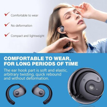 Bluetooth Headphones - OWS - 2024 - HiFi Stereo Sound - IPX6 Waterproof - Touch Control