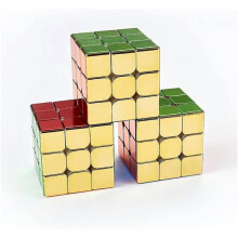 3x3 Magnetischer Speedcube mit Spiegel, leichtgängiges, glänzendes und reflektierendes Puzzle, originelles Denkspiel für Kinder und