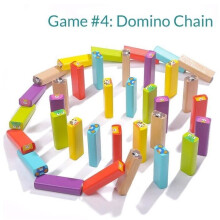 Skill and balance game - Wooden Stacking Block Tower - Multicolored - 51 pieces - Ages 3 to 9