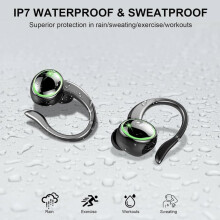 Cuffie sportive wireless Bluetooth TRAHOO - Bluetooth 5.4 - Stereo HiFi - Autonomia della batteria di 50 ore - Riduzione del rumore