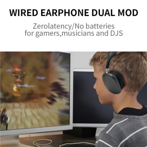 Cuffie Bluetooth P9 Max wireless impermeabili stereo per gaming - Verdi