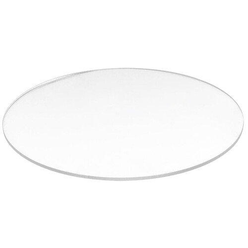6X Transparent 3mm Thick Mirror Acrylic Round Disc Diameter:85mm 1