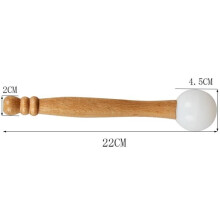 Rubber mallet, mallet for crystal singing bowl, wooden handle, professional sound wooden handle, striker with
