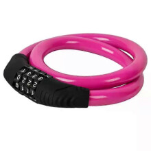 (B) Bike Lock 4 Digit Code Combination MTB Road Bicycle Security Lock Bicycle Equipment Anti-theft Ring Lock Cycling Accessories